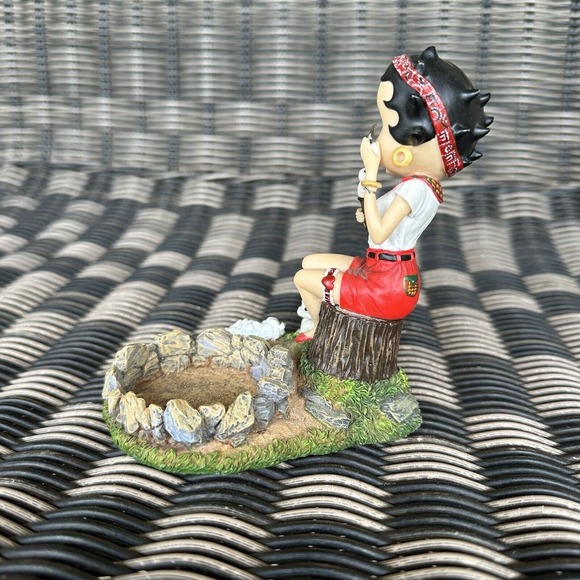 Vintage Betty‎ Boop Danbury Mint Lighted Figurine Collection Campers Delight - Picture 7 of 11